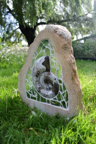 Ammonite Mosaic Standing Stone